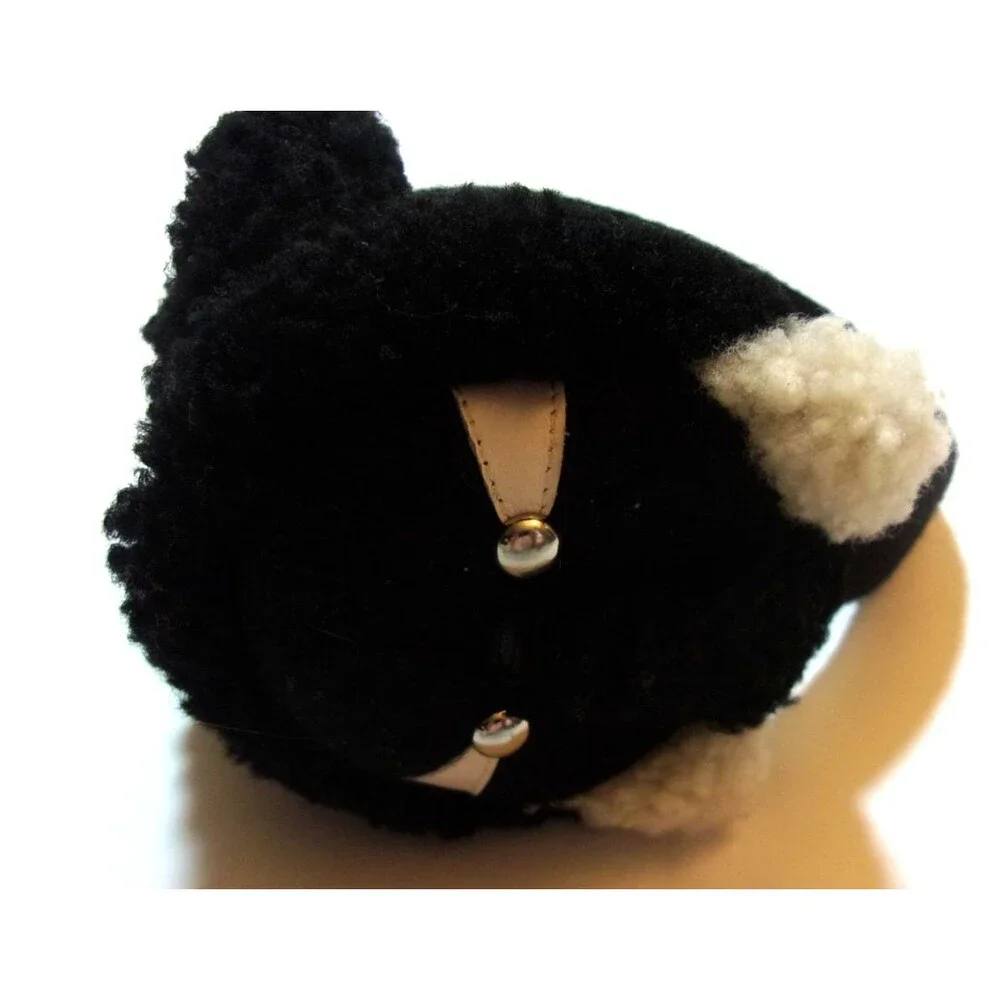 Coach Earmuffs Racoon Wool Shearling Back White OS F77730 Women Girl
